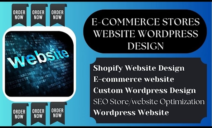 Gig Preview - Design your ecommerce business online store website with wordpress