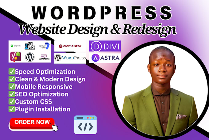 Bestseller - build, design, redesign wordpress website, ecommerce, blog website