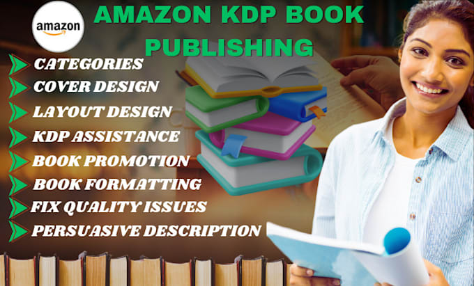 Gig Preview - Do book cover design, manuscript formatting, and publishing to amazon KDP