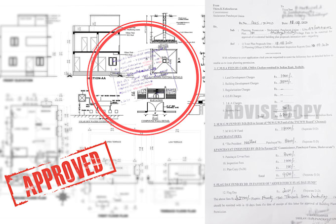 Gig Preview - Angola mep, tx, fl, texas, oh license landscape, approval stamp, and plan