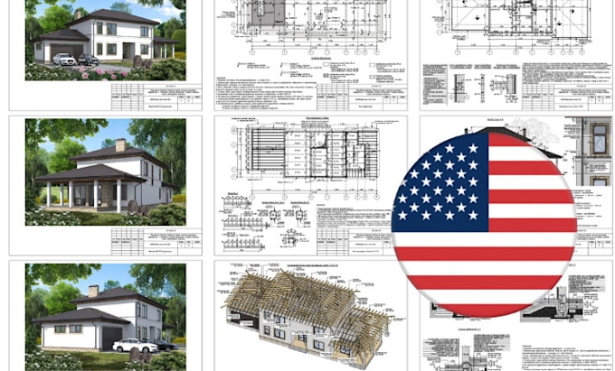 Gig Preview - Draw stamp washington architectural drawing engineering drawing floor plan