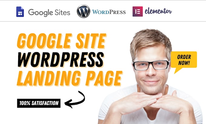 Gig Preview - Google sites, wordpress website design, landing page design with elementor pro