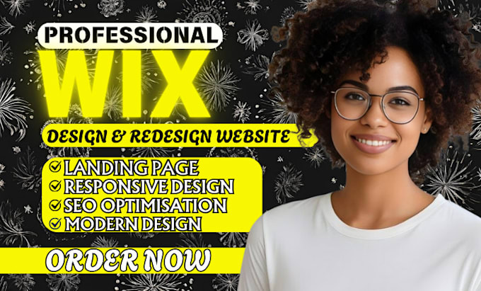 Gig Preview - Do wix website design wix website redesign wix webite wix landing page