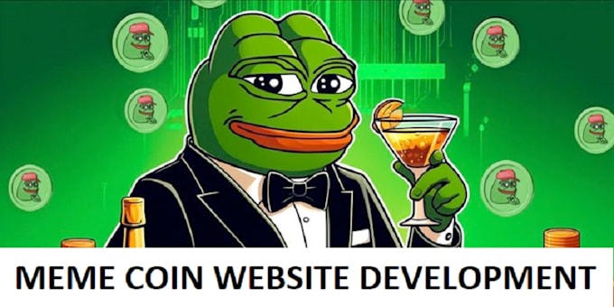 Gig Preview - Develop meme coin website, crypto website, meme website, meme coin landing page