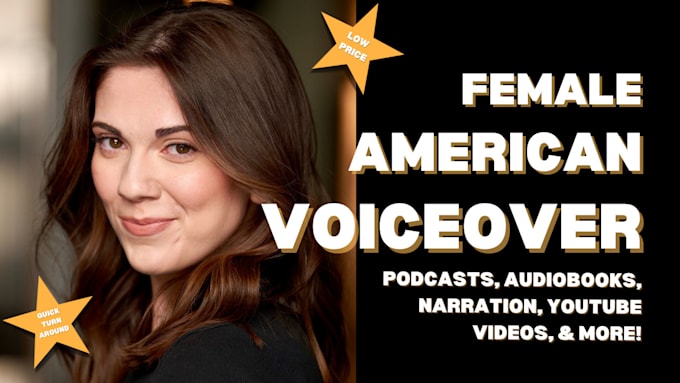 Bestseller - record a female american voiceover with a quick turnaround