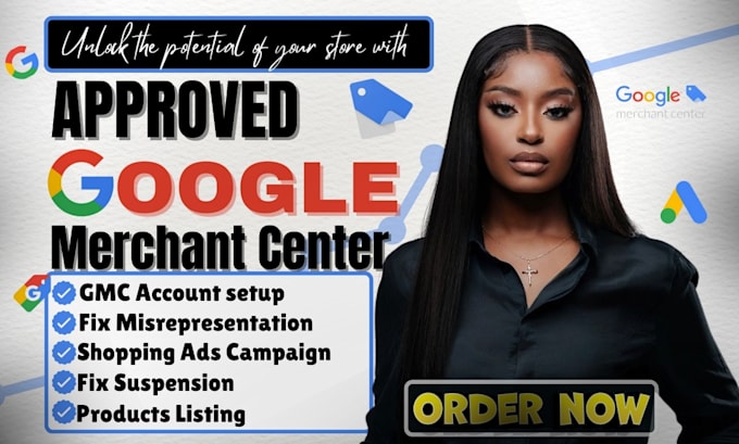 Gig Preview - Fix google merchant center suspension misrepresentation, shopping ads campaign