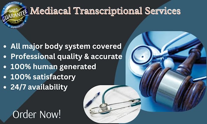 Gig Preview - Do medical transcription and medical translation in all format