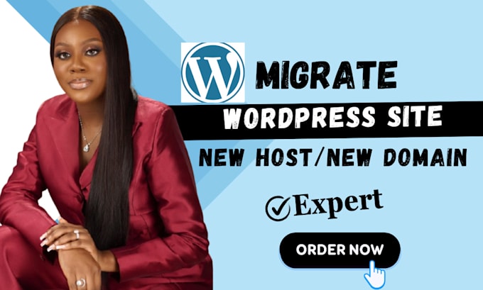 Gig Preview - Transfer or move your wordpress site to new hosting or new domain