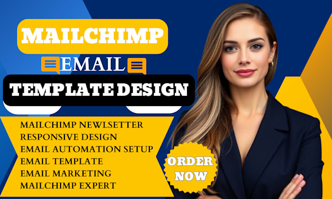 Gig Preview - Design responsive mailchimp newsletter email template campaign setup