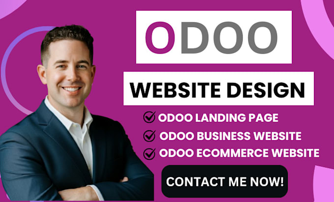 Gig Preview - Design odoo ecommerce website or store odoo business website odoo redesign