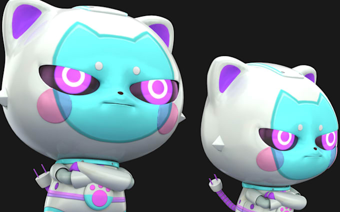 Gig Preview - Do stylized 3d character, mascot model, game character, cartoon character design