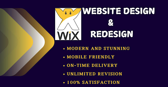 Gig Preview - Build wix website, design wix or redesign wix website wix