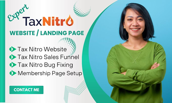 Gig Preview - Tax nitro tax nitro design tax nitro website tax setup tax flyer tax website