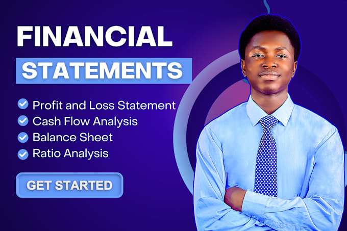 Gig Preview - Do financial statement profit and loss balance sheet financial projection ratio