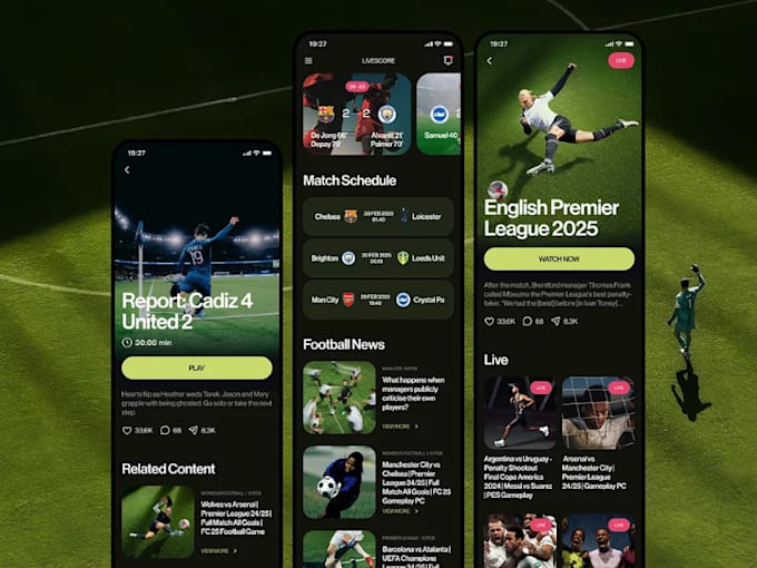 Gig Preview - Develop soccer stream app live streaming app ott app  video streaming app