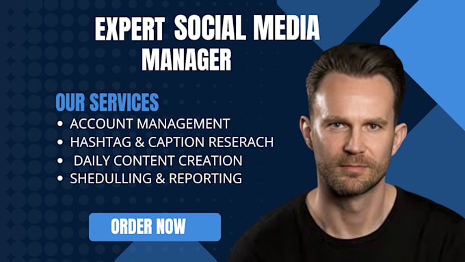 Gig Preview - Be your top social media marketing manager for instagram, fb, pinterest, tiktok