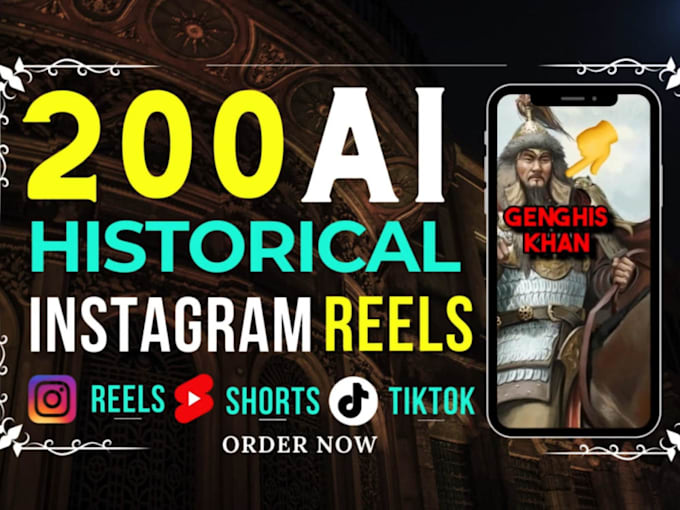 Bestseller - 200 ai history videos for youtube shorts and tiktok