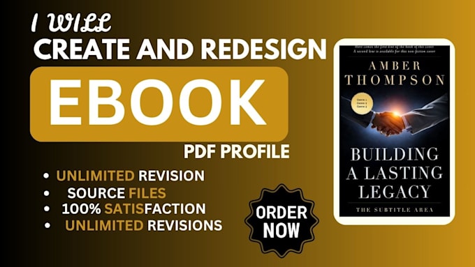 Gig Preview - Professionally redesign your ebook for a stunning, modern look