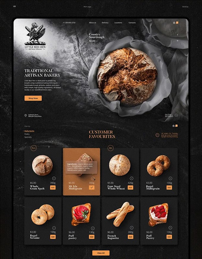 Gig Preview - Develop restaurant website, online food ordering, food business site,