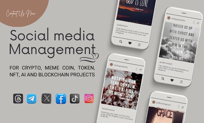 Gig Preview - Be your crypto social media manager and personal assistant