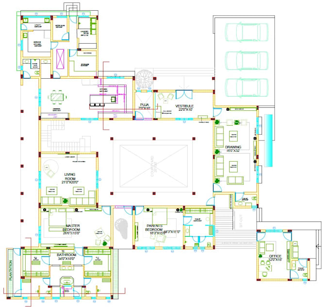 Bestseller - draw 2d floor plan for residential design in autocad