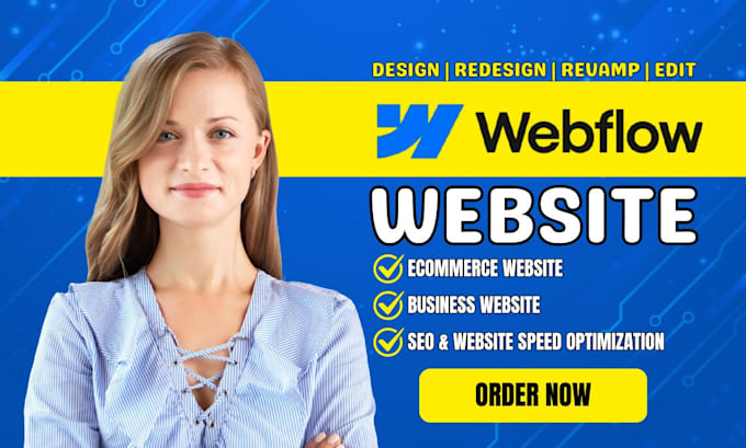 Gig Preview - Redesign webflow website design webflow site redesign webflow ecommerce website