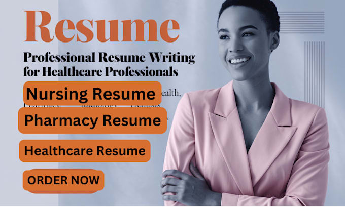 Gig Preview - Write a professional medical resume, healthcare, nursing pharmacy resume writing