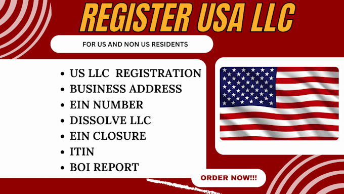 Gig Preview - Do US llc registration for wyoming, delaware, new mexico, obtain ein, itin, boi