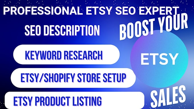 Gig Preview - Boost your etsy shop sales with expert seo and description