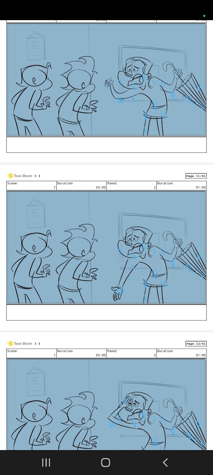 Gig Preview - Storyboard and animatics as per your requirement