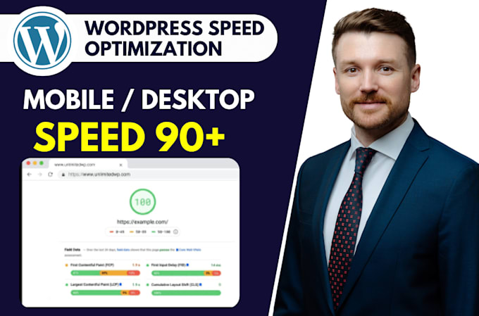 Gig Preview - Optimize wordpress website speed, do mobile and desktop page speed optimization