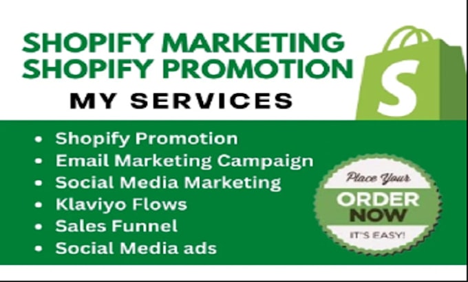 Gig Preview - Boost shopify sales, shopify dropshipping marketing, shopify store promotion ad