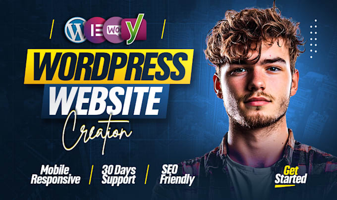 Gig Preview - Build wordpress website, custom wordpress website, business website development