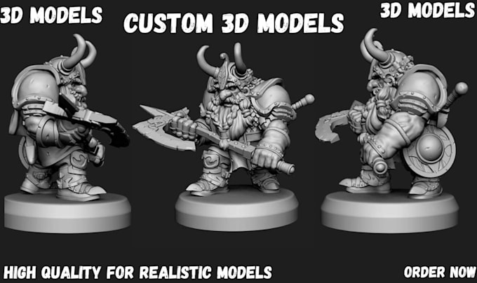 Gig Preview - Sculpt 3d miniature 3d action figurine dnd tabletop terrain model warhammer 40k