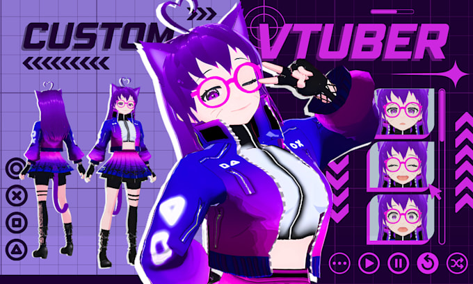 Gig Preview - Create 3d vtuber vroid for your stream and vrchat