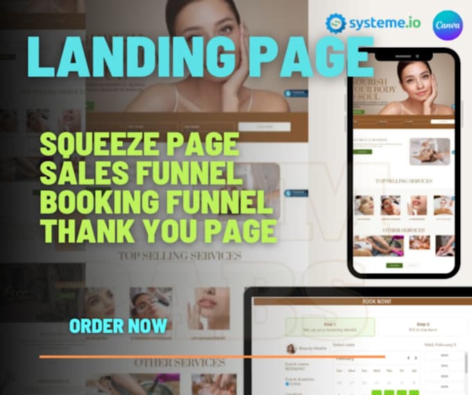 Gig Preview - Create landing page, booking funnel, sales funnel