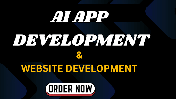 Gig Preview - Ai website, mobile app, chatbot app development ai agent