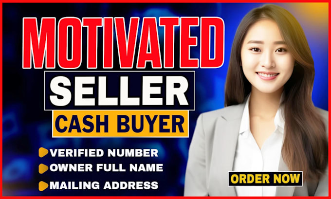 Gig Preview - Real estate motivated seller leads and active cash buyer with skip tracing