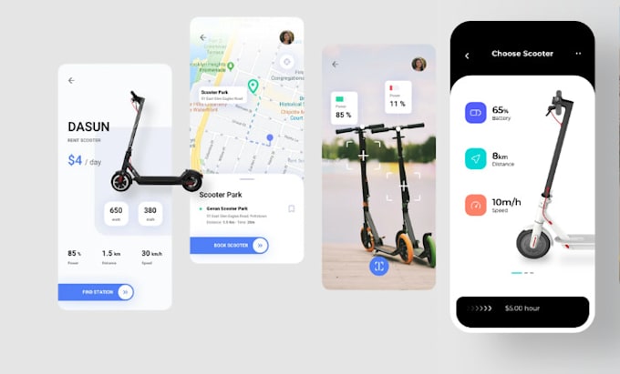 Gig Preview - Develop a professional e scooter and e bike sharing app