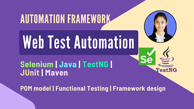 Gig Preview - Automate website testing with java, selenium, and testng