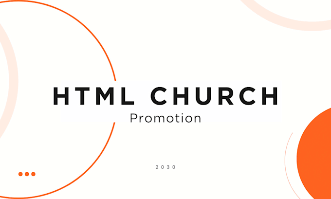 Gig Preview - Teach you how to do html church promotion perfectly