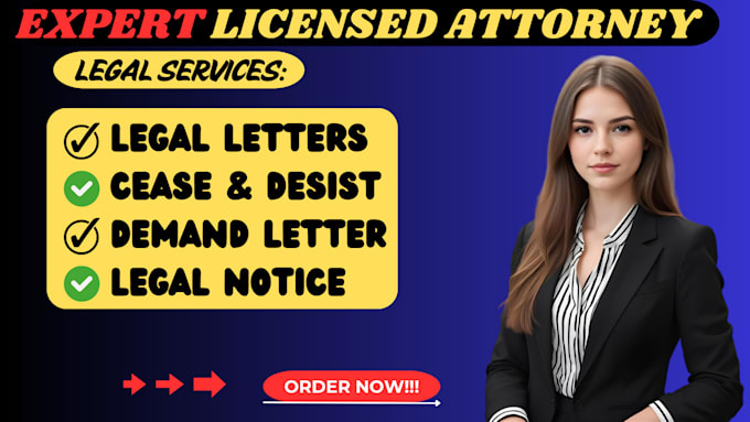 Bestseller - draft legal letters, cease and desist, demand letters as your lawyer