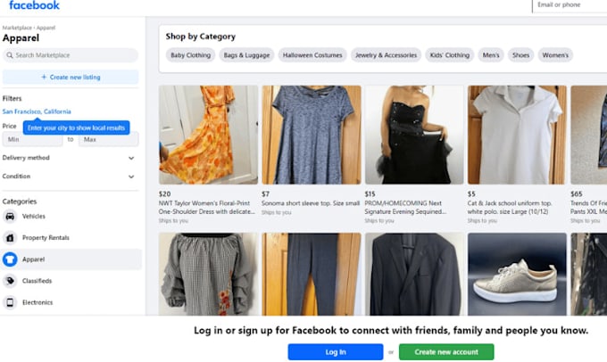 Gig Preview - List droppshipping products on facebook marketplace