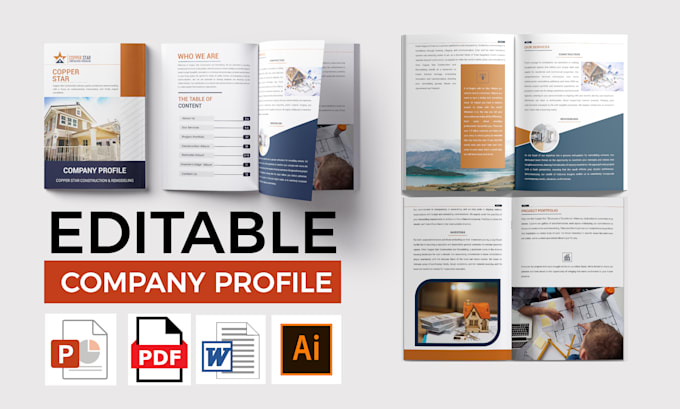 Gig Preview - Professional company profile with editable format