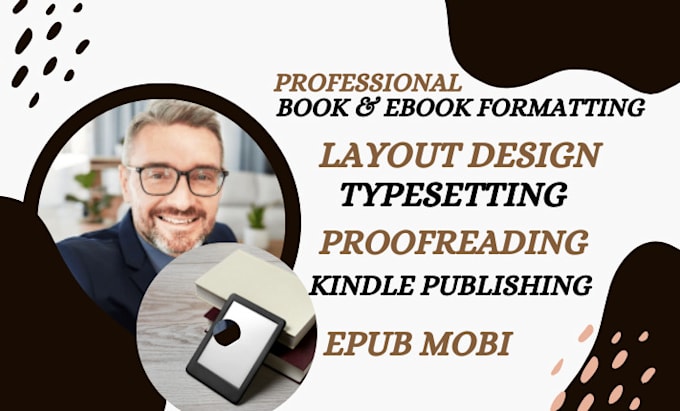 Gig Preview - Do ebook formatting book editing mobi epub layout design typesetting editor