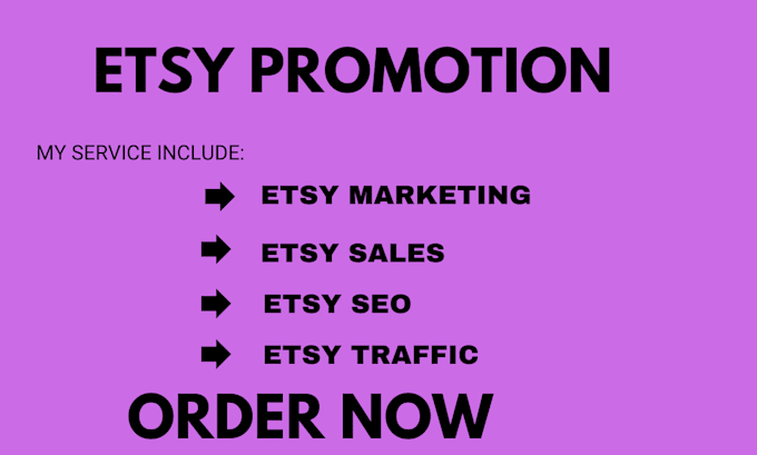 Gig Preview - Do etsy store promotion to boost etsy sales