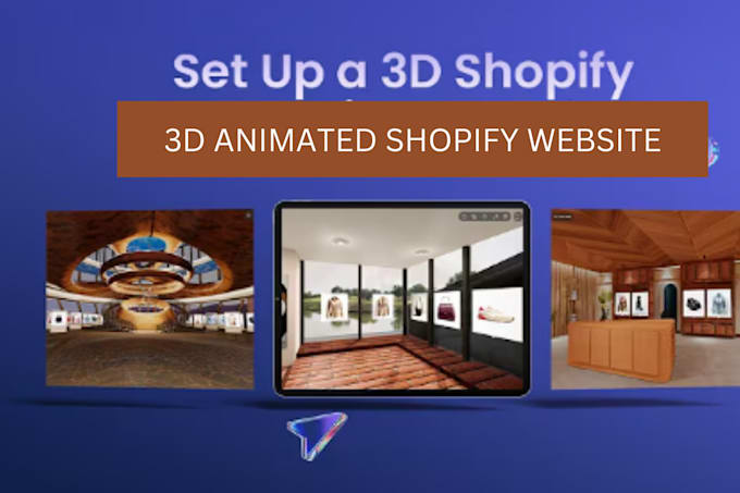 Gig Preview - 3d animation interactive shopify website 3d animated shopify product animation