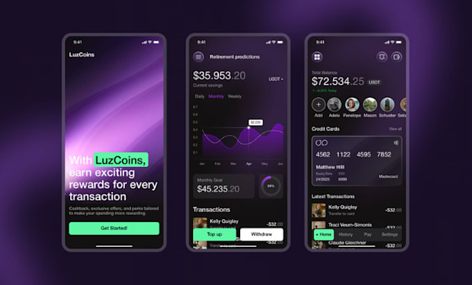 Gig Preview - Develop crypto wallet app, crypto exchange website blockchain development