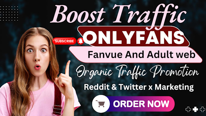 Gig Preview - Onlyfans page, fansly fanvue promotion and adult web to get traffic