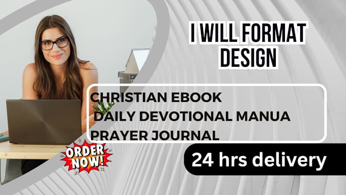 Gig Preview - For design, format christian ebook, ebook daily devotional manua, prayer journa